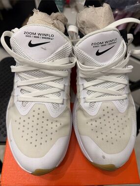 Nike White and Black Zoom Winflo Running Shoes